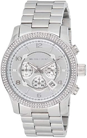 Michael Kors Runway Chronograph Quartz Silver Dial Silver Steel Strap Watch For Women - MK5574 Buy Now By Michael Kors