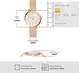 Fossil Jacqueline Mother of Pearl White Dial Gold Mesh Strap Watch for Women - ES4352 Buy Now By Fossil