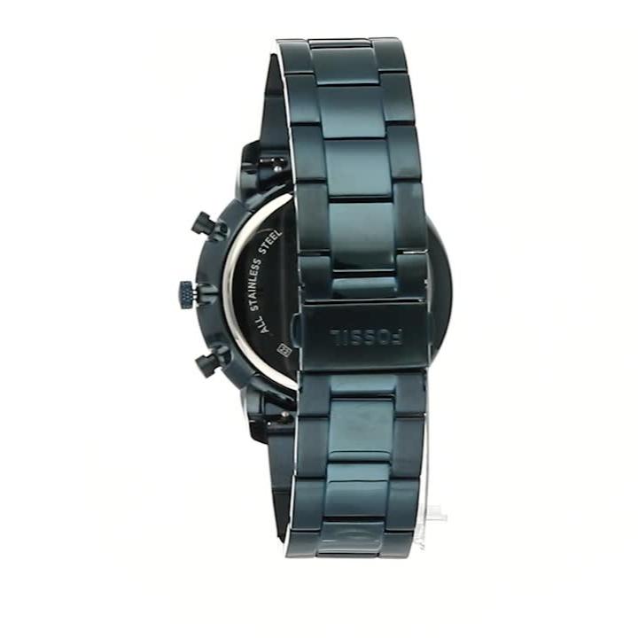 Fossil Neutra Chronograph Blue Dial Blue Steel Strap Watch for Men - FS5826 Buy Now By Fossil