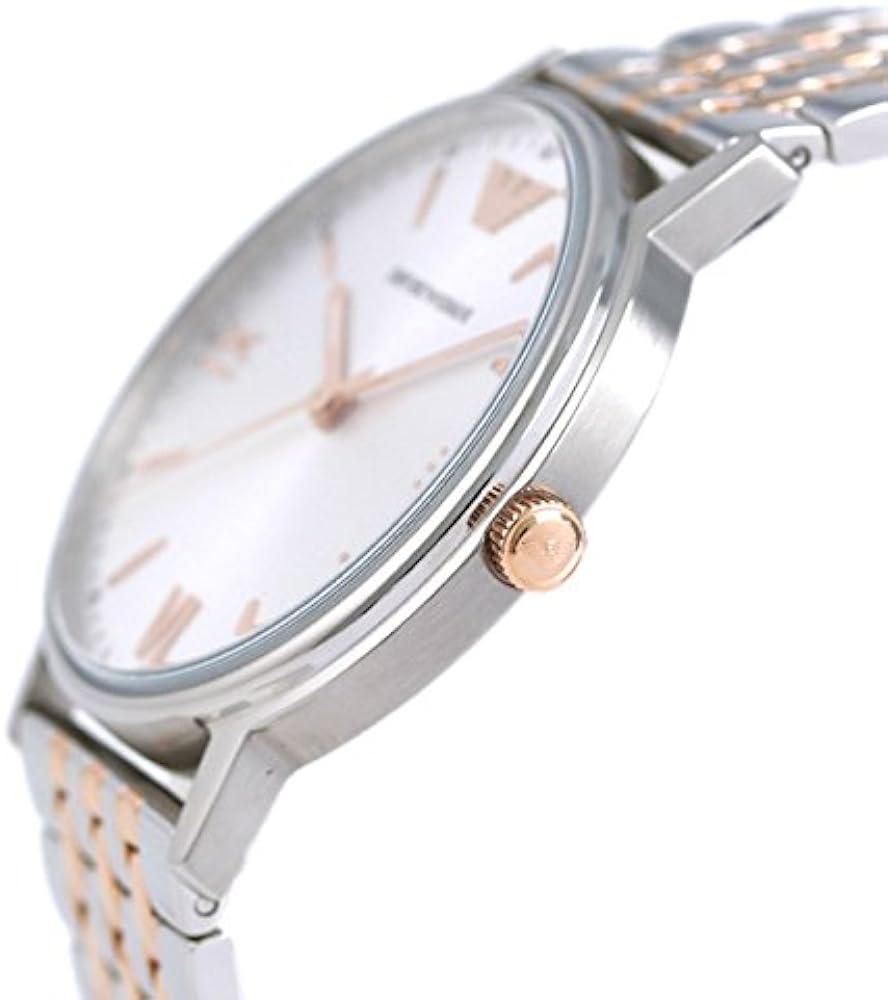 Emporio Armani Kappa Quartz Silver Dial Two Tone Mesh Bracelet Watch For Men - AR11093 Buy Now By Emporio Armani