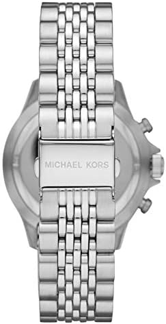 Michael Kors Bayville Chronograph Black Dial Silver Steel Strap Watch For Men - MK8749 Buy Now By Michael Kors