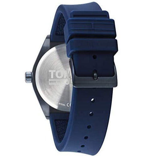 Tommy Hilfiger Monogram Pop Quartz Blue Dial Blue Silicone Strap Watch For Men - 1791775 Buy Now By Tommy Hilfiger
