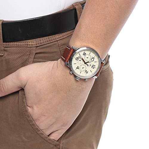 Tommy Hilfiger Jake Multifunction White Dial Brown Leather Strap Watch for Men - 1791230 Buy Now By Tommy Hilfiger