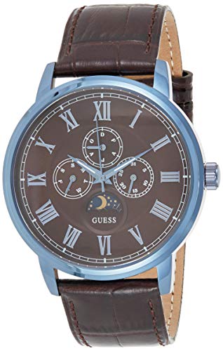 Guess Delancy Analog Brown Dial Brown Leather Strap Watch For Men - W0870G3 Buy Now By Guess
