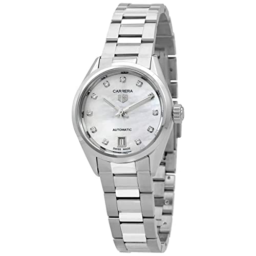Tag Heuer Carrera Diamonds Mother of Pearl Dial Silver Steel Strap Watch for Women - WBN2412.BA0621 Buy Now By Tag Heuer