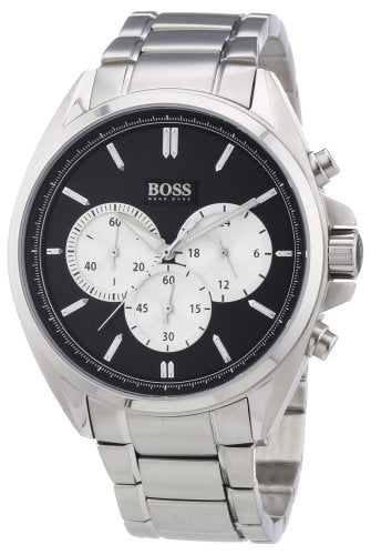 Hugo Boss Driver Black Dial Silver Steel Strap Watch for Men - 1512883 Buy Now By Hugo Boss