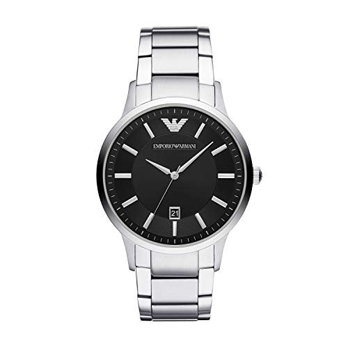 Emporio Armani Sportivo Black Dial Silver Stainless Steel Watch For Men - AR2457 Buy Now By Emporio Armani