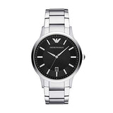 Emporio Armani Sportivo Black Dial Silver Stainless Steel Watch For Men - AR2457 Buy Now By Emporio Armani