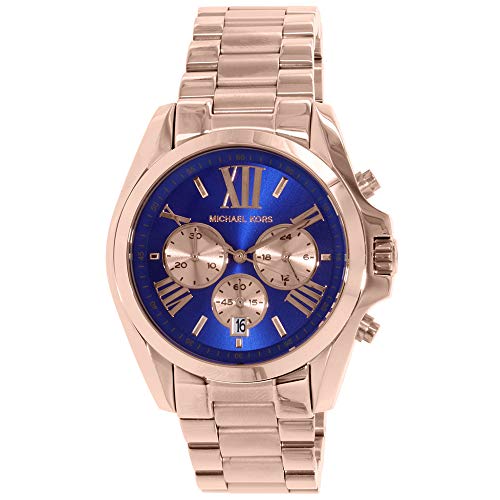 Michael Kors Bradshaw Quartz Blue Dial Rose Gold Steel Strap Watch For Women - MK5951 Buy Now By Michael Kors