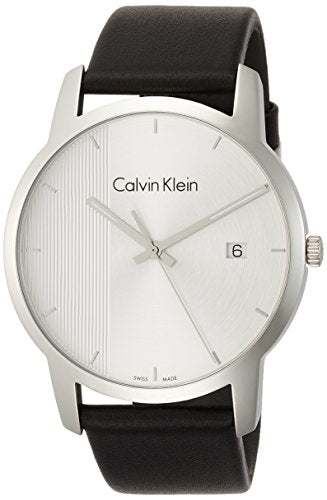 Calvin Klein City Silver Dial Black Steel Strap Watch for Men - K2G2G1CX Buy Now By Calvin Klein