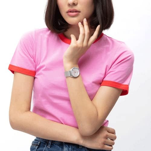 Calvin Klein Minimal White Dial Silver Mesh Bracelet Watch for Women - K3M52152 Buy Now By Calvin Klein