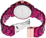 Michael Kors Runway Chronograph Red Dial Red Steel Strap Watch for Women - MK7425 Buy Now By Michael Kors