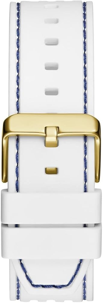 Guess Phoenix Multifunction Blue Dial White Rubber Strap Watch for Men - GW0499G6 Buy Now By Guess
