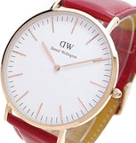 Daniel Wellington Classic Suffolk White Dial Brown Leather Strap Watch For Women - DW00100120 Buy Now By Daniel Wellington