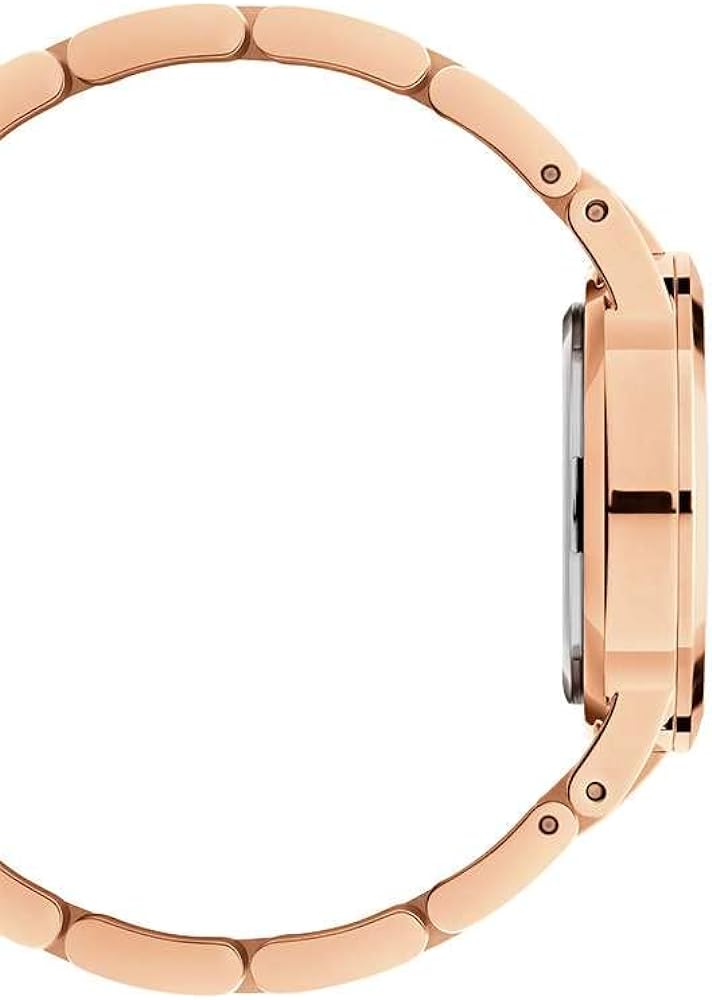 Daniel Wellington Iconic Link Analog Black Dial Rose Gold Steel Strap Watch For Women - DW00100214 Buy Now By Daniel Wellington