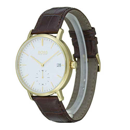 Hugo Boss Corporal White Dial Brown Leather Strap Watch for Men - 1513640 Buy Now By Hugo Boss