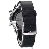 Emporio Armani Luigi Chronograph Blue Dial Black Leather Strap Watch For Men - AR1736 Buy Now By Emporio Armani