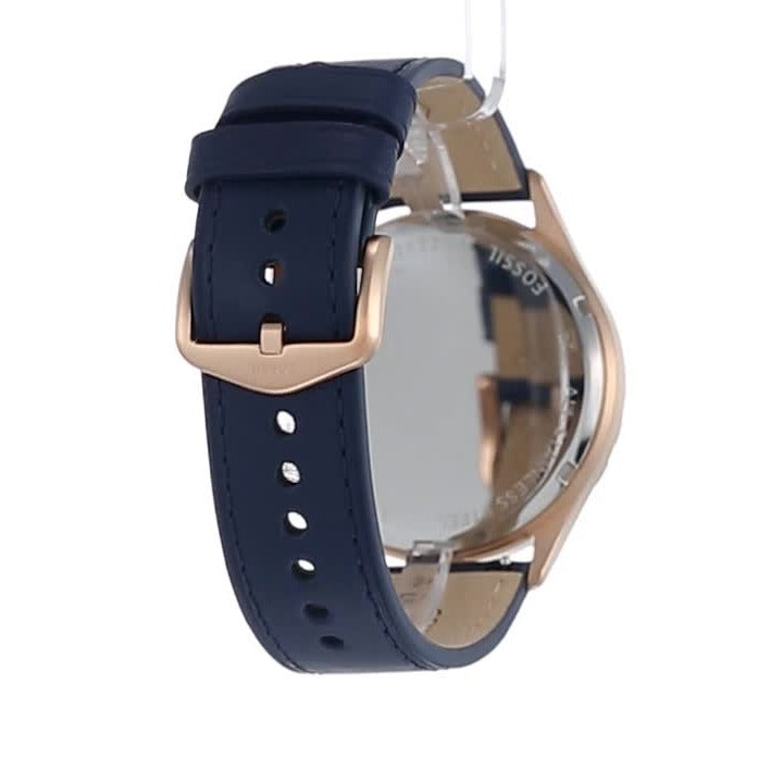 Fossil Forrester Chronograph Blue Dial Blue Leather Strap Watch for Men - FS5814 Buy Now By Fossil