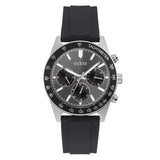 Guess Altitude Chronograph Black Dial Black Rubber Strap Watch for Men - GW0332G1 Buy Now By Guess
