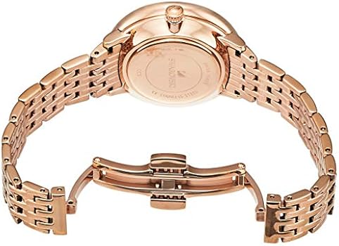 Swarovski Crystalline Chic Analog Silver Dial Rose Gold Steel Strap Watch for Women - 5544590 Buy Now By Swarovski