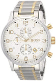 Hugo Boss Areoliner Chronograph White Dial Two Tone Steel Strap Watch for Men - 1513236 Buy Now By Hugo Boss