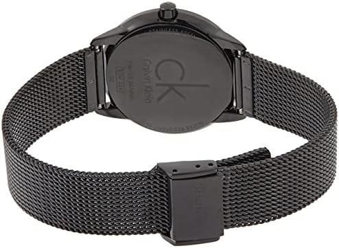 Calvin Klein Minimal Black Dial Black Mesh Bracelet Watch for Men - K3M224B1 Buy Now By Calvin Klein