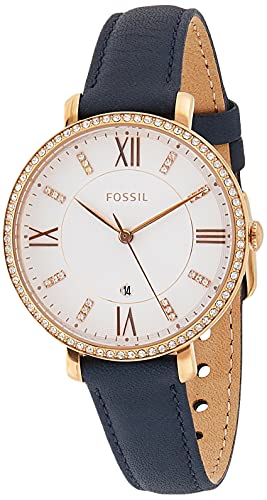 Fossil Jacqueline White Dial Blue Leather Strap Watch for Women - ES4291 Buy Now By Fossil