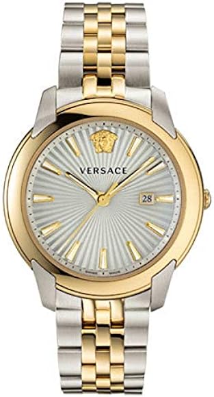 Versace Audrey Quartz White Dial Two Tone Steel Strap Watch for Women - VELR00519 Buy Now By Versace