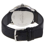 Calvin Klein Minimal Silver Dial Black Leather Strap Watch for Men - K3M221CY Buy Now By Calvin Klein