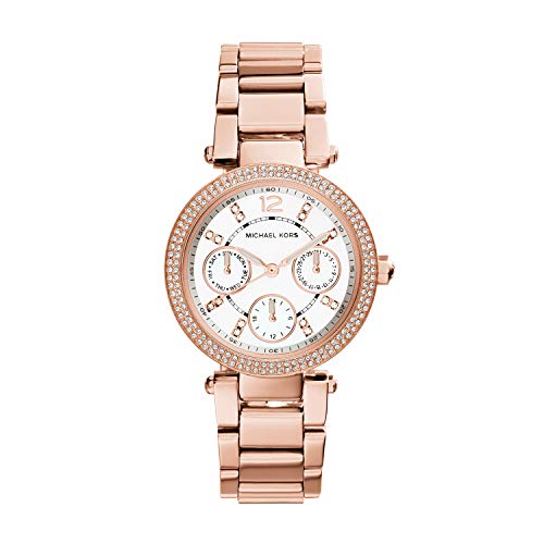 Michael Kors Parker White Dial Rose Gold Steel Strap Watch for Women - MK5616 Buy Now By Michael Kors