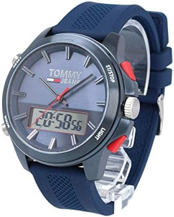 Tommy Hilfiger Digital Analog Blue Dial Blue Rubber Strap Watch For Men - 1791761 Buy Now By Tommy Hilfiger
