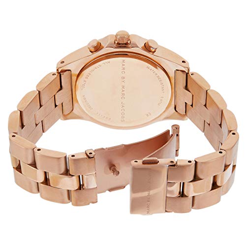 Marc Jacobs Blade Chronograph White Dial Rose Gold Steel Strap Watch for Women - MBM3082 Buy Now By Marc Jacobs