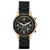 Marc Jacobs Rock Chronograph Black Dial Black Silicone Strap Watch for Women - MBM2552 Buy Now By Marc Jacobs