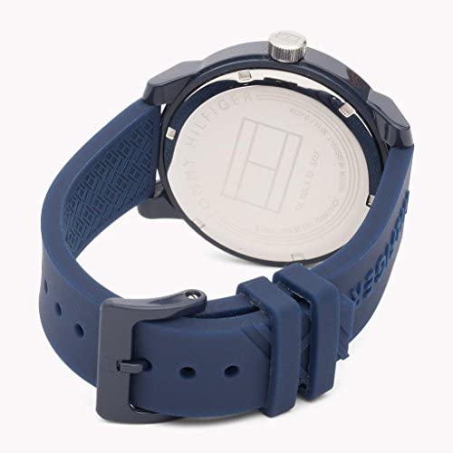 Tommy Hilfiger Denim Quartz Blue Dial Blue Rubber Strap Watch for Men - 1791482 Buy Now By Tommy Hilfiger