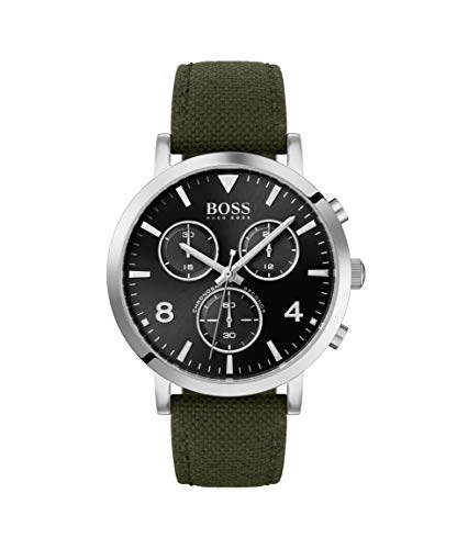 Hugo Boss Vesada Grey Dial Green Nylon Strap Watch for Men - 1513692 Buy Now By Hugo Boss