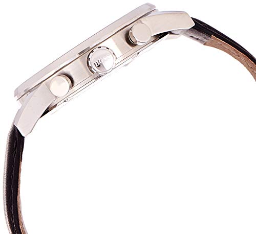 Hugo Boss Navigator Black Dial Black Leather Strap Watch for Men - 1513678 Buy Now By Hugo Boss