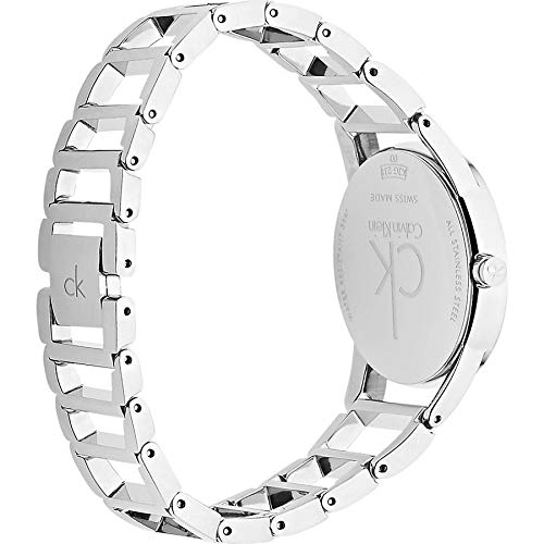Calvin Klein Stately Black Dial Silver Steel Strap Watch for Women - K3G2312S Buy Now By Calvin Klein