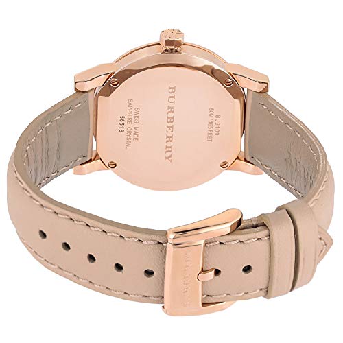 Burberry The City Beige Dial Beige Leather Strap Watch for Women - BU9109 Buy Now By Burberry