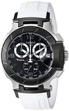 Tissot T Race Chronograph Black Dial White Rubber Strap Watch for Men - T048.417.27.057.05 Buy Now By Tissot