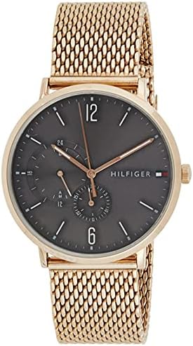 Tommy Hilfiger Brooklyn Grey Dial Gold Mesh Bracelet Watch for Men - 1791506 Buy Now By Tommy Hilfiger