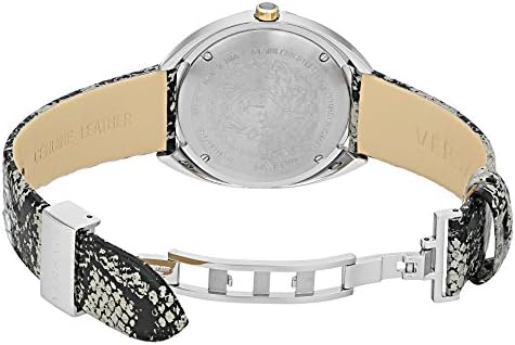 Versace Shadov Quartz Silver Dial Snakeskin Green Leather Strap Watch for Women - VEBM00718 Buy Now By Versace