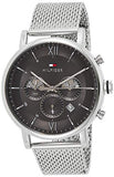 Tommy Hilfiger Evan Grey Dial Silver Mesh Bracelet Watch for Men - 1710396 Buy Now By Tommy Hilfiger