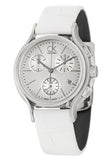 Calvin Klein Skirt White Dial White Leather Strap Watch for Women - K2U291L6 Buy Now By Calvin Klein