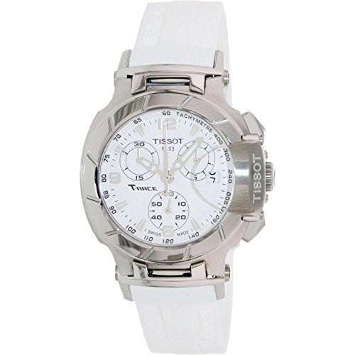 Tissot T Race Lady Chronograph White Dial White Rubber Strap Watch for Women - T048.217.17.017.00 Buy Now By Tissot