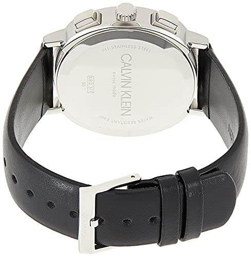 Calvin Klein Posh Black Dial Black Leather Strap Watch for Men - K8Q371C1 Buy Now By Calvin Klein