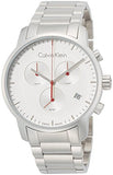 Calvin Klein City Chronograph White Dial Silver Steel Strap Watch for Men - K2G271Z6 Buy Now By Calvin Klein