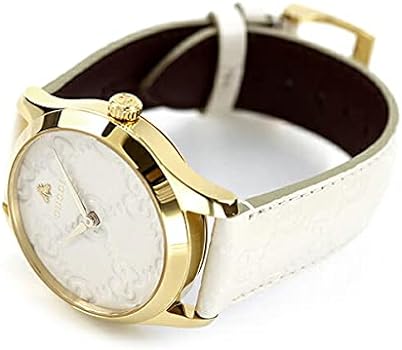 Gucci G Timeless Quartz White Dial White Leather Strap Watch For Women - YA1264033A Buy Now By Gucci