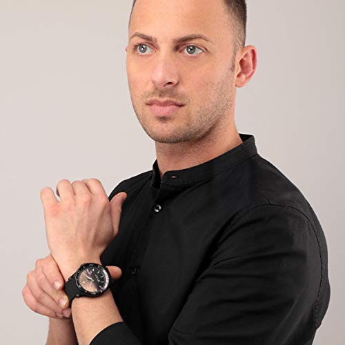 Maserati SFIDA Quartz Black Dial Black Rubber Strap Watch For Men - R8851140001 Buy Now By Maserati