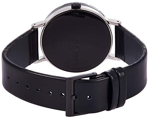 Calvin Klein Boost White Black Dial Black Leather Strap Watch for Men - K7Y21CCX Buy Now By Calvin Klein