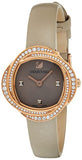Swarovski Crystal Flower Grey Dial Grey Leather Strap Watch for for Women - 5552424 Buy Now By Swarovski